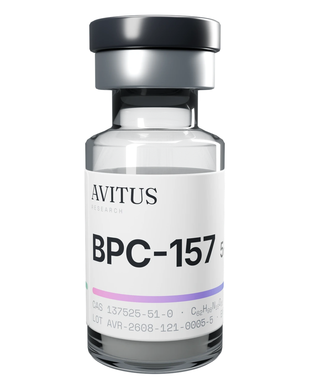 Avitus black-capped vial